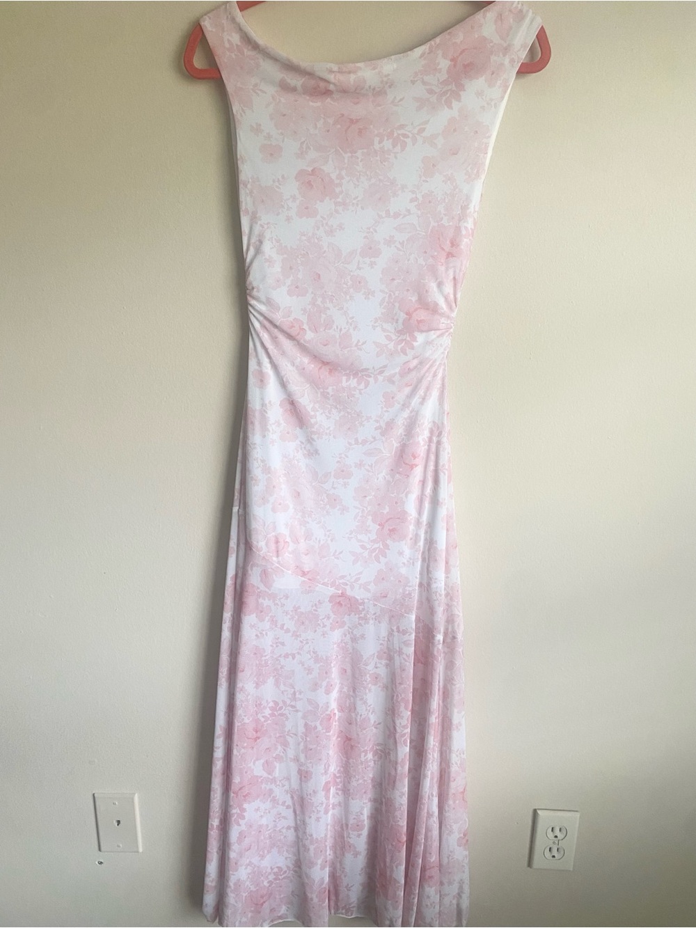Altar’d State Samara Mesh Floral Maxi Dress Pink White Size S - Picture 2 of 12